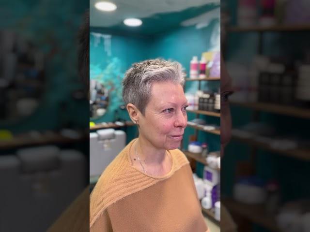 Стрижка женская 50 + седина