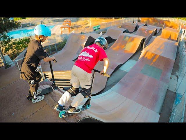 SCOOTER KIDS ATTEMPT MEGA RAMP!