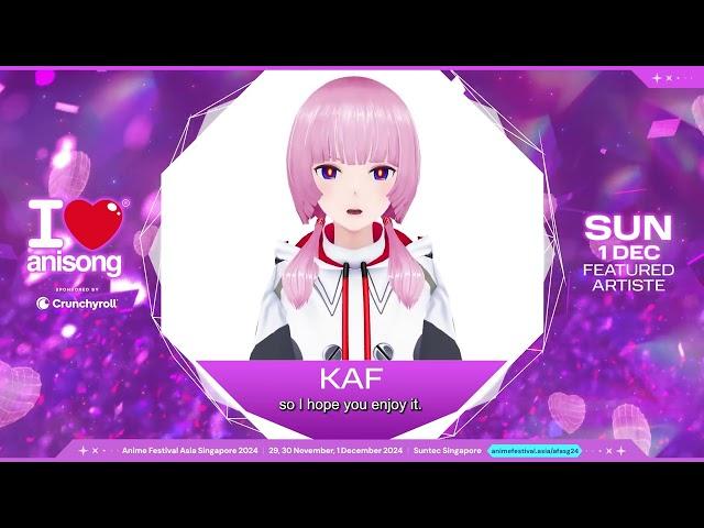 AFA x I LOVE ANISONG KAF Message Video #animefestivalasia #afasg24