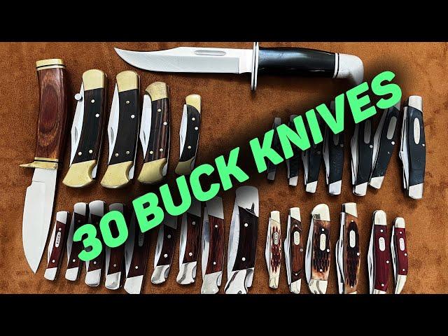 30 Buck Knives: My Buck Knife Collection