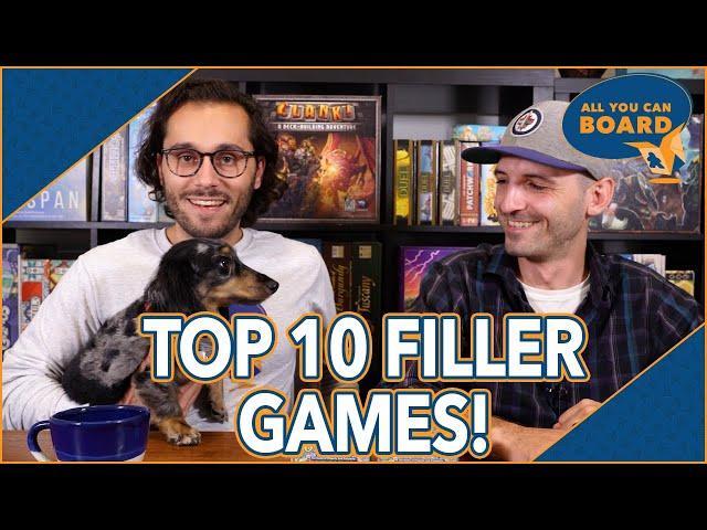 TOP 10 Filler Board Games | We break down our favourite FILLER GAMES and WHY we love them!