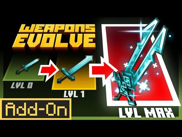 Weapons Evolve Add-On by Horizon Blocks | Early Showcase | Minecraft Marketplace Addon