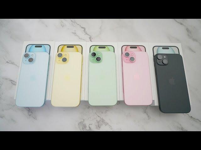 iPhone 15 & 15 Plus All Colors: Pink, Blue, Green, Yellow & Black!