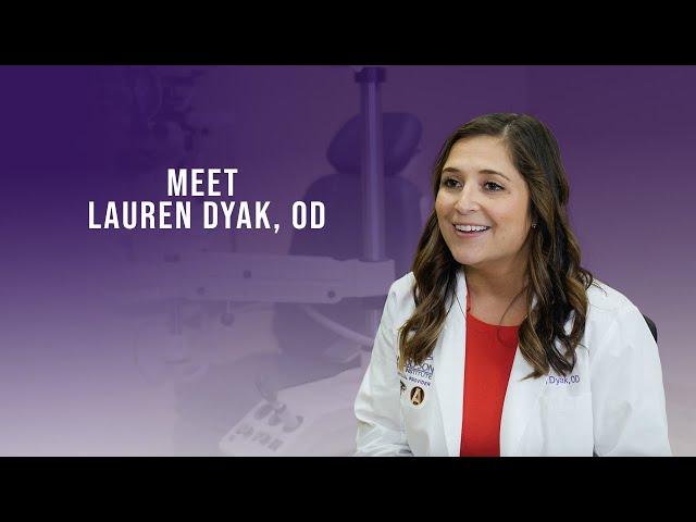 Meet Lauren Dyak, OD. Woolfson Eye Institute