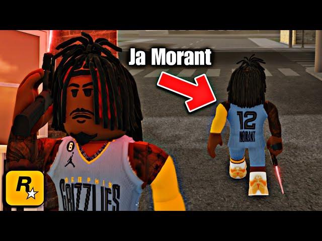 Ja Morant Pulls Up To Roblox Hood RP..