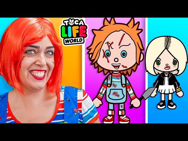 CHUCKY y SU NOVIA TIFFANY en TOCA LIFE WORLD