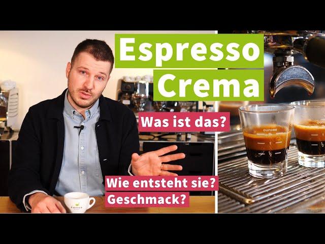 Crema auf dem Espresso - Zusammensetzung, Tigerstreifen und Geschmack