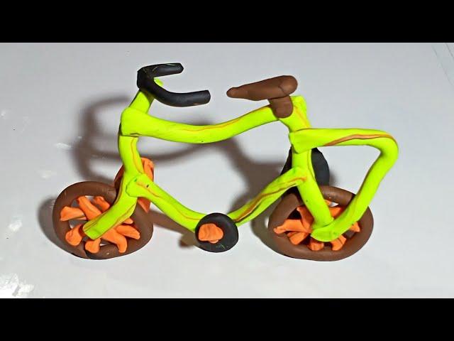 bicycle clay toy#claytoys #polymerclay #cycle