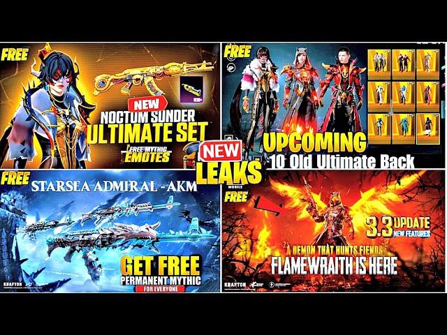 OMG  10 ULTIMATE SET FULL LOOK | NEW STAR SEA AKM Is HERE| FREEFLAMEWRAITHULTIMATE SET| PUBGM