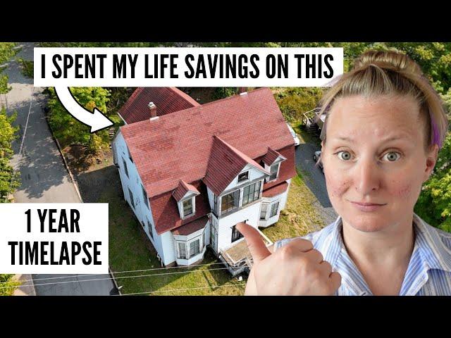 1 YEAR Timelapse // DIY Renovation of our Derelict Victorian Home in Nova Scotia