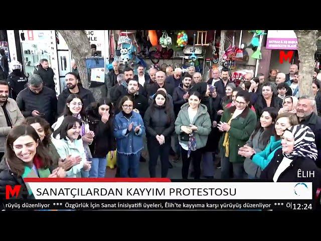 SANATÇILARDAN KAYYIM PROTESTOSU