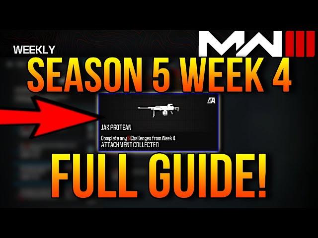 How To Complete ALL SEASON 5 WEEK 4 Challenges MW3 (Multiplayer)!