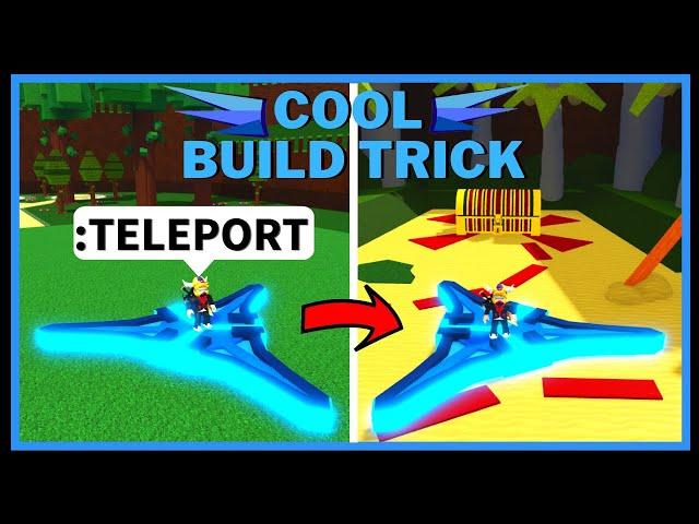 TELEPORT Build Trick!! Build A Boat For Treasure ROBLOX