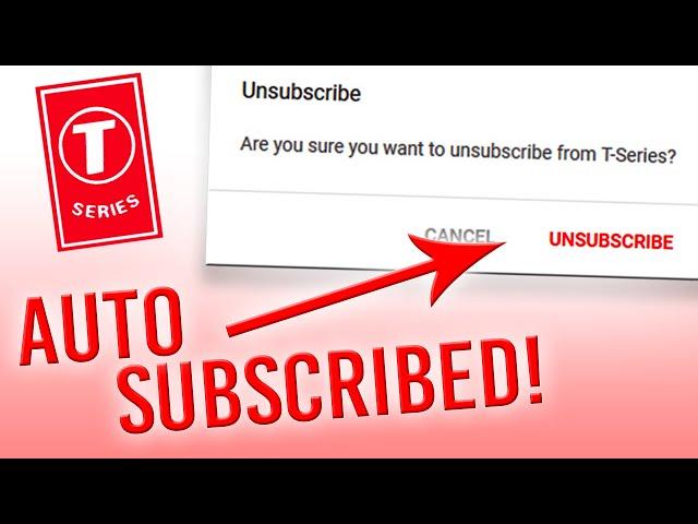Can You Be Automatically Subscribed To T-Series?