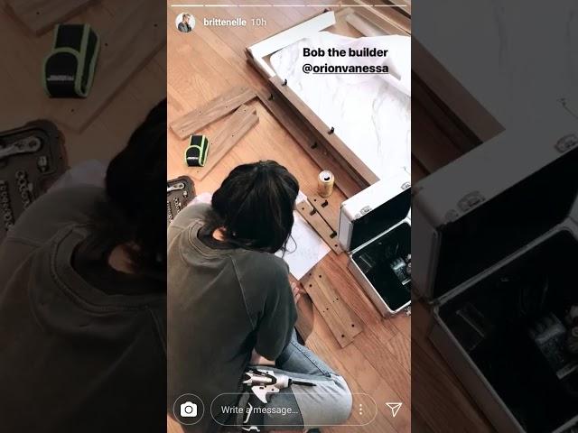 Brittenelle Fredericks 9/10 Insta story featuring Orion Vanessa and their new apartment