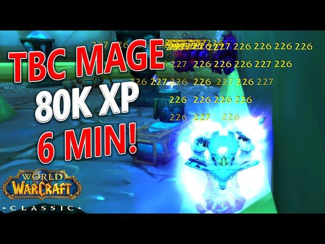 WoW Classic - TBC Beta Mage 1 Pull SP - 80,000+ XP IN 6 MINUTES!