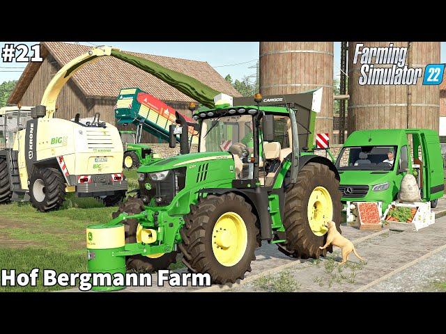 More Food Products Stocked, Making Clover Silage with John Deere│Hof Bergmann│FS 22│Timelapse#21