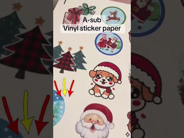  A-SUB Vinyl Sticker Paper = vibrant color & bold designs! ️