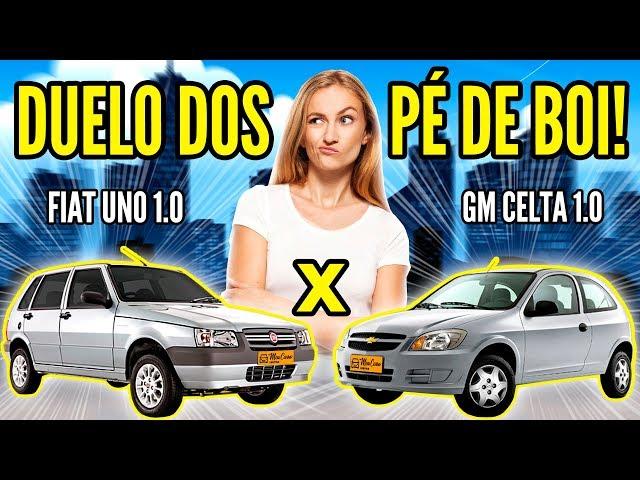 COMPARANDO CARROS do POVÃO – UNO x CELTA!