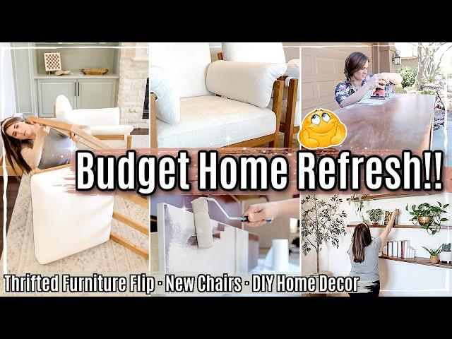 NEW HOUSE PROJECTS 2024 :: Thrifted Furniture Flip, New Living Room Furniture & Budget Home Refresh