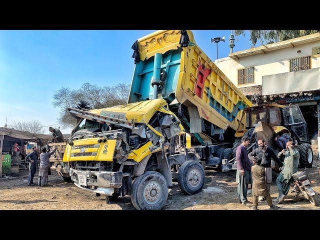 Amazingly Repaired Old Hino Truck Frame With Unique Techniques Accidental Repair Restoration  Farame