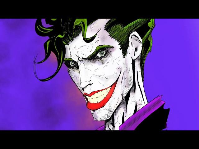 Joe M Sonntag drawing the Joker