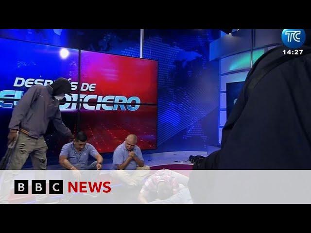 Ecuador: Gunmen storm television studio live on air | BBC News