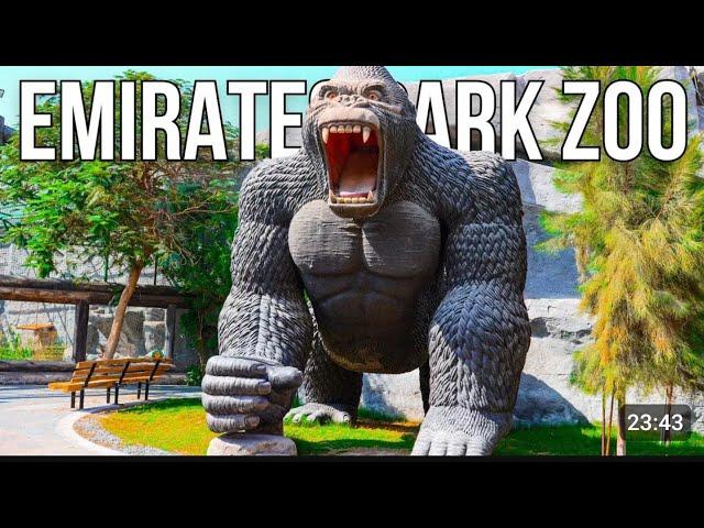 [4K]Exploring Emirates Park Zoo:A Wildlife Adventure: visiting place in AbuDhabi #wanderWorldwonders