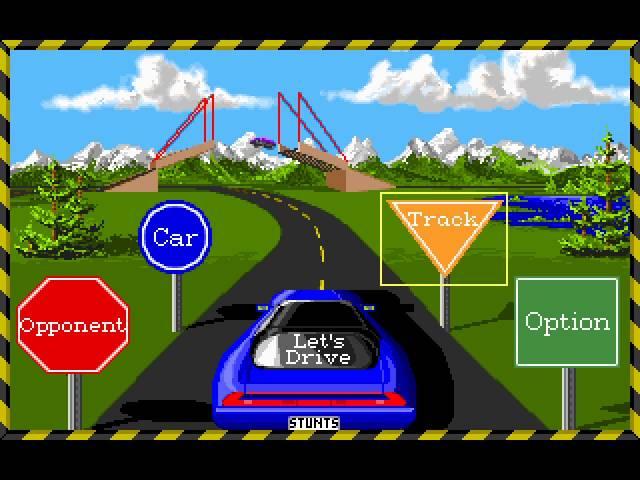 Stunts (PC DOS) longplay