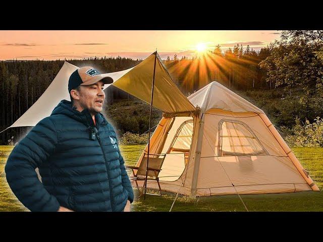 I bought Amazons cheapest inflatable tent!