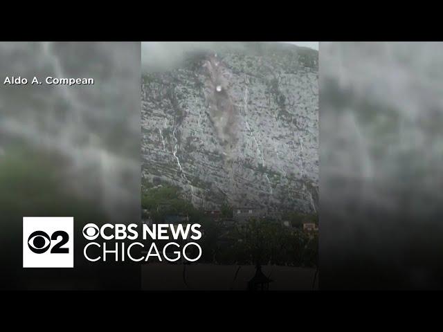 Video captures mudslide in Monterrey, Mexico