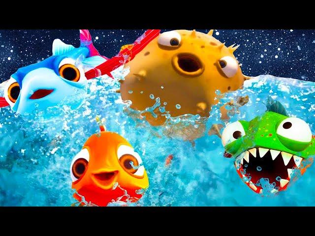Я РЫБА #5 Бонус I Am Fish. Кид в космосе. Зубастик Пиранья Глазастик, Фуга, Летучая и Золотая рыбка