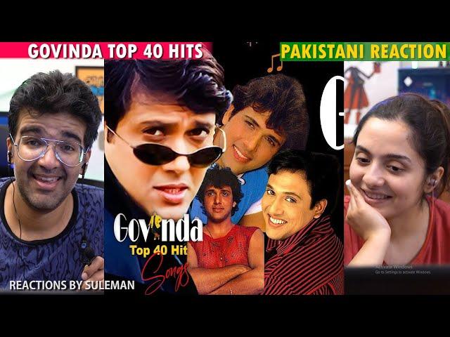 Pakistani Couple Reacts To Govinda Top 40 Songs | 90's Bollywood Songs | Govinda Hits