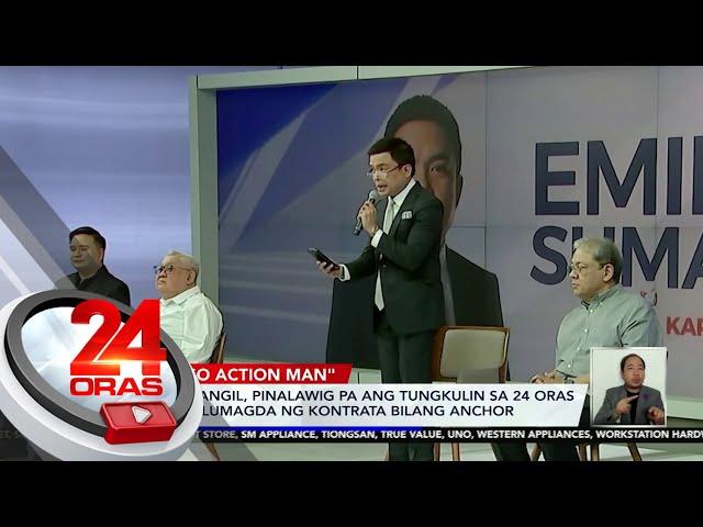 Emil Sumangil, pinalawig pa ang tungkulin sa 24 Oras... | 24 Oras