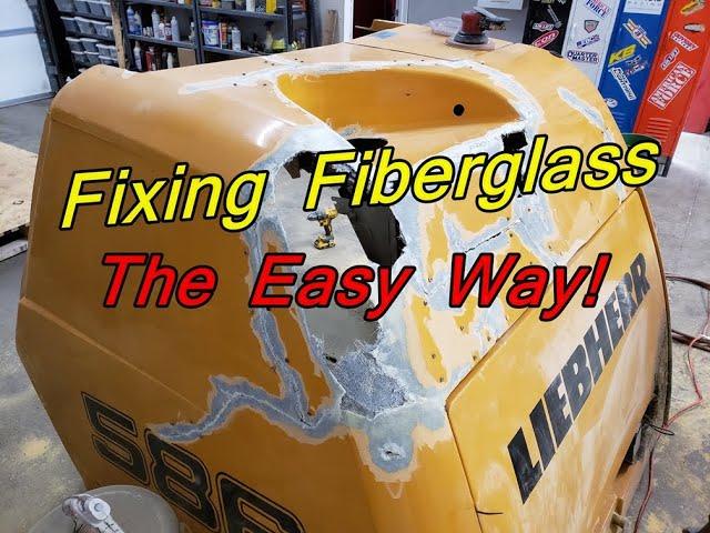 Busted Fiberglass Repair Process - Kimmel Fabrication - StealthBuilt