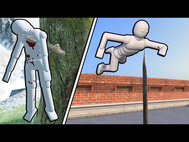 Ragdoll Physics Test with Euphoria NPC | Overgrowth Animation