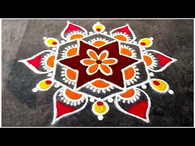 Margazhi Matham Special Rangoli Design / 2025 New Year Rangoli / Sashti Pooja / Kolam / Easy Mugulu