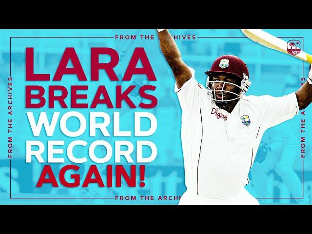 Brian Lara 400 v England! | His Second World Record! | Windies