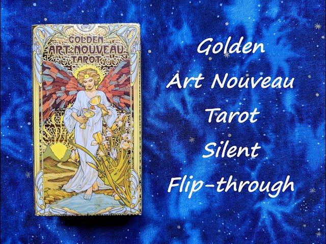 Golden Art Nouveau Tarot - Silent Flip-through (4k re-upload)