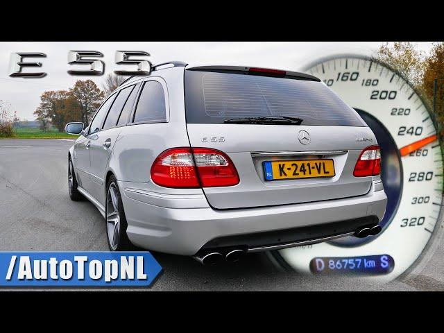 Mercedes E55 AMG | 0-250 ACCELERATION SOUND & TOP SPEED POV on AUTOBAHN by AutoTopNL