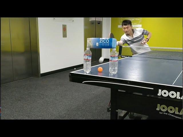 Table tennis trick shot attempt for UTTTC (University of Toronto Table Tennis Club)