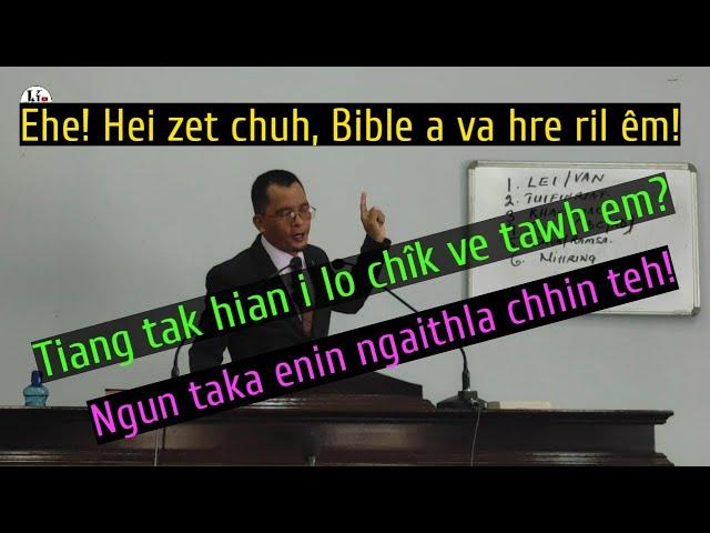 Bible-a Thu leh Number awmzia - Sr. Pastor Lalremtluanga, CRC