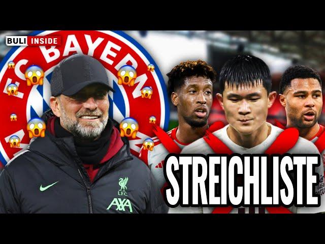 STREICHLISTE des FC Bayern ENTHÜLLT! Jürgen KLOPP wird BAYERN-TRAINER?!