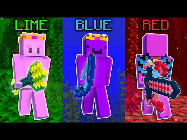 Minecraft Manhunt, But Colors are Weapons