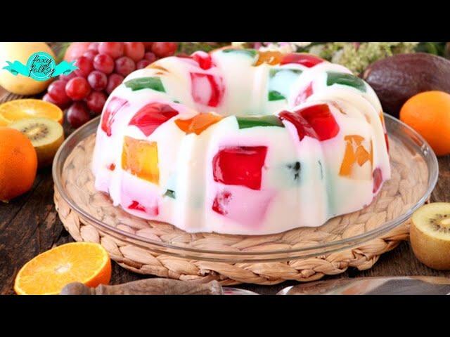 How to Make Cathedral Window Gelatin: Colorful Holiday Dessert by Foxy Folksy