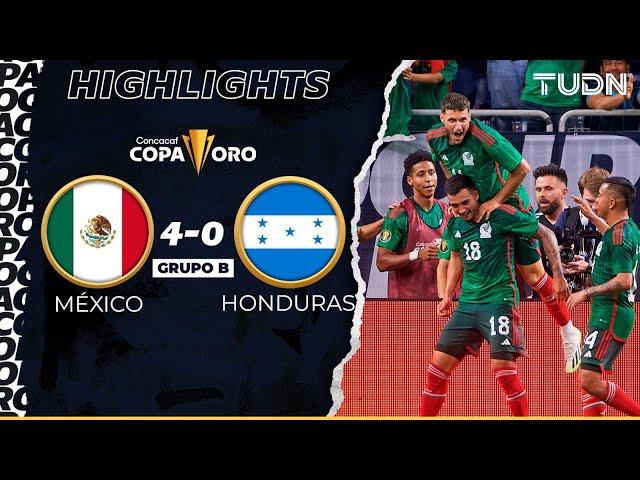 Resumen y goles | México 4-0 Honduras | Copa Oro 2023 | TUDN