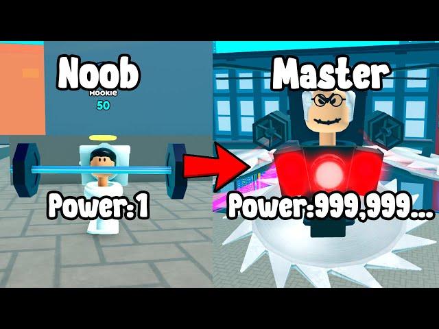 Becoming Strongest Toilet In Titan Training Simulator Roblox!