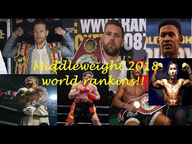 (SHOCKER) OFFICIAL FINAL 2018 MIDDLEWEIGHT WORLD BOXING RANKINGS!!