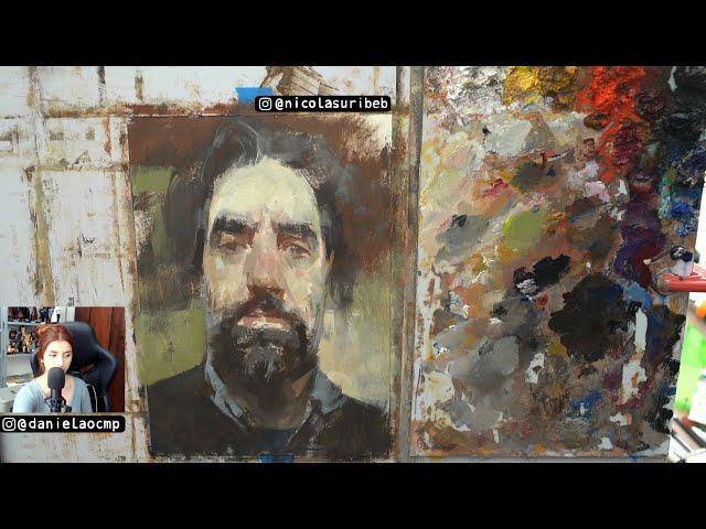 Portrait Of A Fellow Artist - Live Painting Session (01/07/2022)