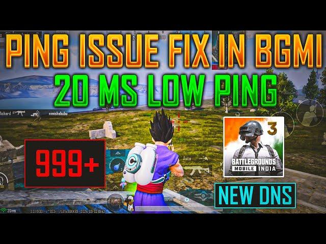 GET 20 MS LOW PING IN NEW DNS | High Ping Issue Fix | Network Issue Fix 2024 | 20 ms lag Problem